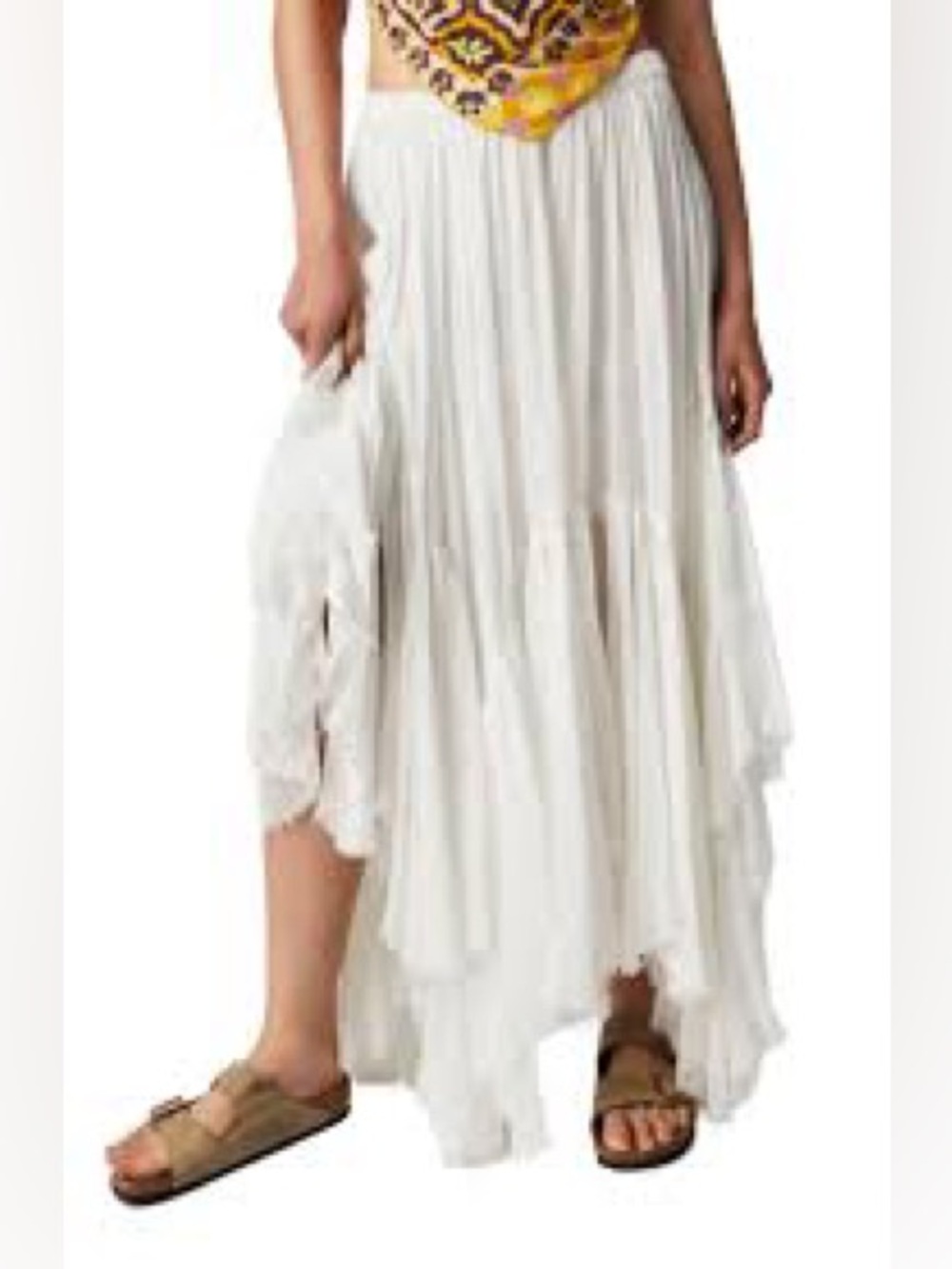 Free people white clover skirt sz m - Picture 2 of 6